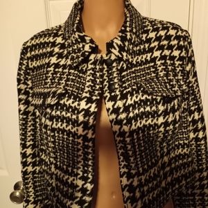 Black and white mini jacket